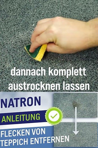 Flecken vom Teppich entfernen - Natron Tipps (#Shorts)