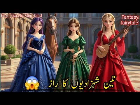 The Hidden Power of Three Princesses 👑✨😱 | Fantasy Fairytale | Hindi fairytales | #fairytalesstory