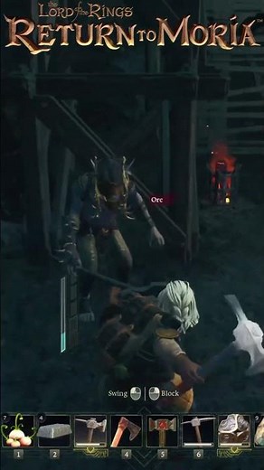 A Horde Shows Up | Lord Of The Rings: Return To Moria | Combat Showcase | #returntomoria #lotr