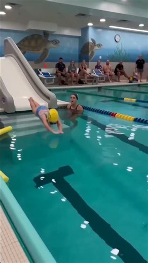 He Went Under and Came Back Smiling! 👶💦🏊✨ — #ToddlerSwimming #SwimmingClass #WaterSafety #CuteKids