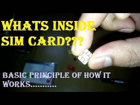 Whats inside sim card// How does it work (basic principle)