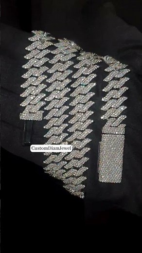 Diamond Cuban Chain | Fully Iced Out Moissanite Cuban Link