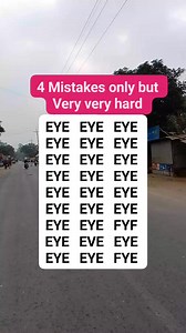 4 Mistakes only but very very hard #brainteasers #search #find #puzzle | Easy Puzzle