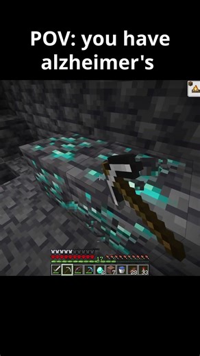 playing minecraft with alzheimer's.. 😭😭💔 #minecraft #minecraftmemes