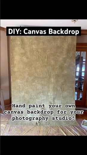 Photography DIY: Hand-paint your own canvas backdrop!