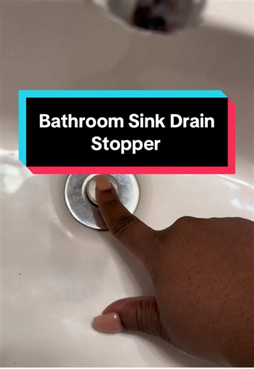 This bathroom sink drainer is easy to install. Definitely better than the old ones. #bathroom #sinkdrainer #homeessentials #bathroomhacks