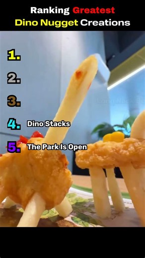 Ranking Greatest Dino Nugget Creations #ranking #funny