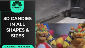 A ‘digital bakery’ in Los Angeles is creating intricate candy treats using a first-of-its-kind 3D food printer that uses sugar to craft elaborate designs at scale #DigitalBakery #3DPrinter #Candies | CNBC-TV18
