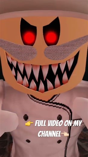 Scary pizza shop chase!😱🍕Roblox horror escape👉 Full video on my channel👈🏻 #roblox #horrorroblox