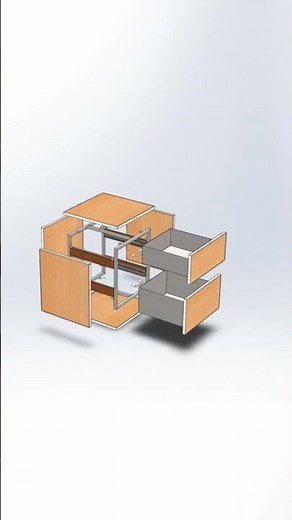 Wooden Table & Side Table – SolidWorks Design