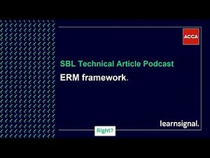 SBL Technical Article Podcast: ERM framework