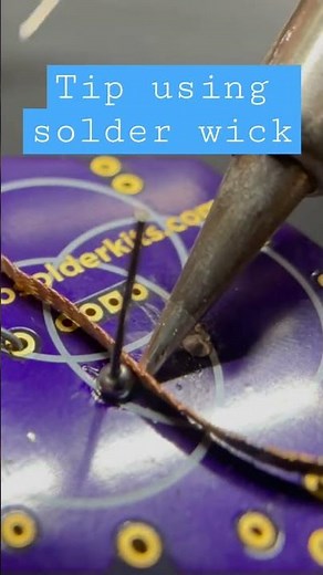 How to use solder wick #solderingtips #desoldering
