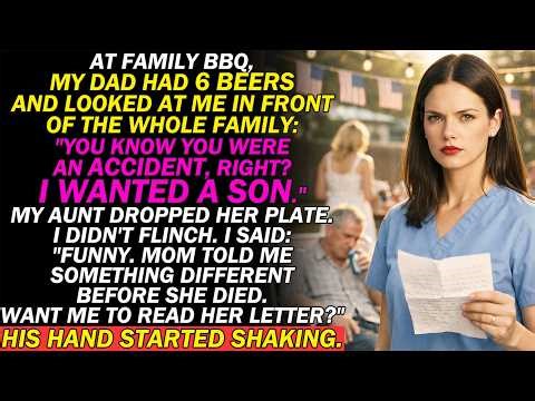 My Dad Had Six Beers At The BBQ And Told Everyone I Was "An Accident" — Then I Read Mom's Letter