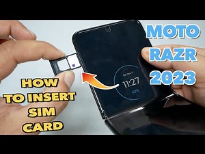 Motorola Razr 5G How to insert SIM Card like abc