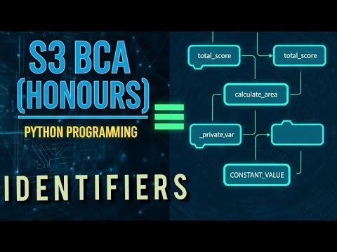 S3 BCA(HONOURS) || PYTHON PROGRAMMING || IDENTIFIERS #bca #honours_2nd_year #python #identifiers