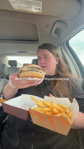 Mukbang: Eating Burger King with GF