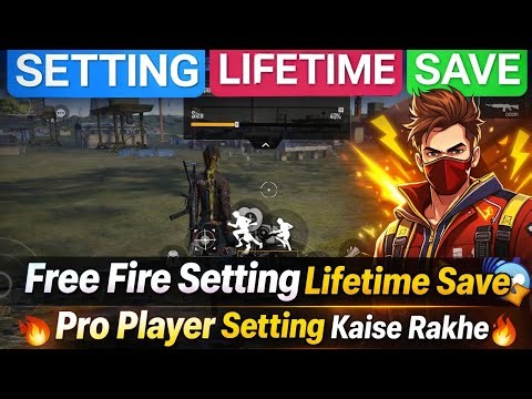 Free Fire Setting Permanent Save Kaise Rakhe 😱 | Pro Player Trick Free Fire Sensitivity Permanent
