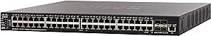 Cisco SX550X-52 Stackable Managed Switch with with 52 ports 10 Gigabit Ethernet (GbE), 48 Ports 10GBase-T plus 4 x 10G Combo SFP+, L3 Dyamic Routing, Limited Lifetime Protection