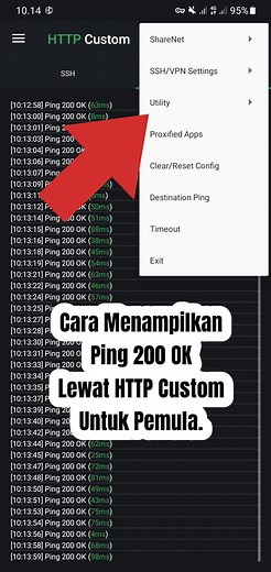 15K views · 67 reactions | Cara Menampilkan ping 200 OK Lewat HTTP Custom Untuk Masih Pemula #fblifestyle #tutorial @penggemar berat | Berbagi Config Indonesia | Facebook