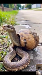 Snake in the snails shell #fypシ゚viralシfypシ゚viralシalシ #fypシ゚viralシ #animals #wildlife #snake #snail Snake TV | Animalslovers