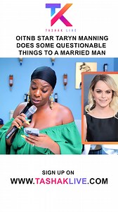 5.4K views · 73 reactions | Orange Is The New Black Star Taryn Manning Does Some Stranges Things For a Married Man | Tasha K | Facebook