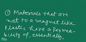 A magnet attracts steel but does not attract plastic give reaso... | Filo