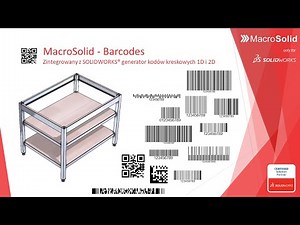 SOLIDWORKS + MacroSolid - Barcodes, QR code