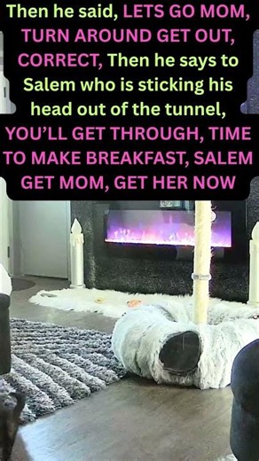 Magick looked for Salem in the tunnel and said, ARE YOU THERE SALEM & MORE