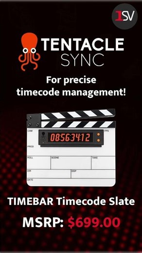 Streamline Your Studio Setup With Tentacle Sync's TIMEBAR Timecode Slate!