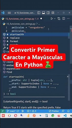 How to Capitalize the First Character in Python #developer #dev #programming