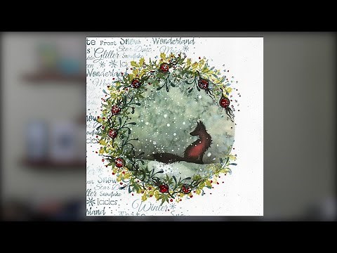 Fox cub in the Snow - A Lavinia Stamps Tutorial
