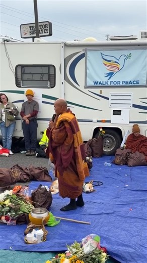 289K views · 11K reactions |  Livestream: Today's peace sharing talk at our lunch rest stop, in Monroe, GA on Day 69 - 1/2/2026. Thank you for walking with us. May you and all beings be happy and at peace.  #WalkForPeace #BuddhistMonks #AlokathePeaceDog #Georgia | Walk for Peace | Facebook