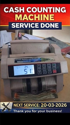 Cash Counting Machine Sales | Service | RepairReal Counting Videos | Error Fix | Demo