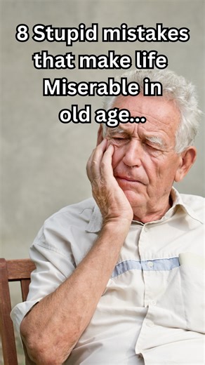 18K views · 406 reactions | 8 Stupid Mistakes That Make Life Miserable in Old Age and How Seniors Can Avoid Them!  As we grow older, small choices can echo loudly. Here are 8 mistakes many seniors make that quietly steal joy, health, and peace of mind. The good news? It’s never too late to change.   Which one spoke to you the most? Share in the comments. #ElderlyRoots #HealthyAging #LifeAfter60 #SeniorWisdom #PositiveAging | Elderly Roots | Facebook