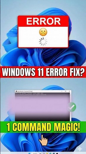 Stop Doing This! 🛑 Use 1 CMD Trick to Fix Windows 11 #shorts