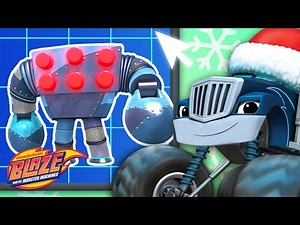 Crusher Builds Robots #8 WINTER PARTY ❄️ | Games For Kids | Blaze and the Monster Machines