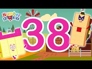 Numberblocks Magic Run Halloween - Numberblocks Forest 38 to finding | Number Counting Barn Fanmade