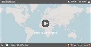 120km Cycling Route on plotaroute.com