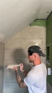28K views · 149 reactions | Installing A Triangle Tile Into A Slanted Ceiling #shorts #tile #diy #howto | The Creative KH | Facebook