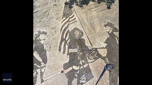 25K views · 1K reactions | INCREDIBLE: A Texas man used a power washer to recreate an iconic photograph of three firefighters raising an American flag on Sept. 11, 2001. MORE: https://bit.ly/3k0GyU8 REMEMBERING 9/11: https://bit.ly/3hqNbxf Credit: PowerWashingArt via Storyful | FOX 29 | Facebook