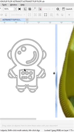 Astronaut CNC CDR Design | Space Theme Vector File#SpaceDesign#AstronautArt#CNCVector#CorelDrawDesig