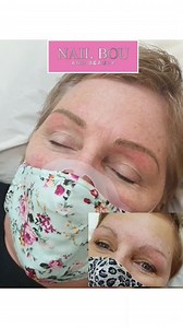 Phibrows microblading transformation before first treatment and after...