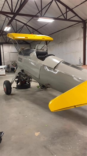 Got some more paint on the Duster Stearman. I got some parts in from Sun Air parts for the engine, soon it’ll be on the airframe. | Central Valley Vintage Aircraft Museum