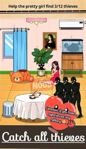 Help the girl to catch all the thieves | level-74 | Nightmare Puzzle games #gaming #puzzle