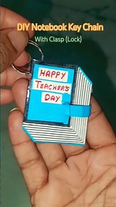 DIY Notebook Key Chain with Clasp #keychain #handmadekeychain #diygift #diykeychain #diynotebook