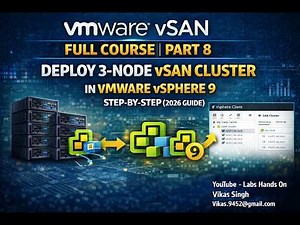 Part 8 | VMware vSAN Full Course | Deploy 3-Node vSAN Cluster in VMware vSphere | Full Step-by-Step