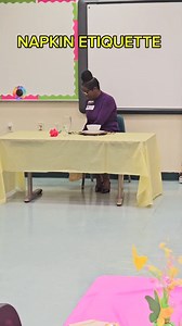 7.6K reactions · 1.1K shares | NAPKIN ETIQUETTE is extremely important when dining. Never sit to eat without having a napkin because we certainly don't want to lick our fingers clean. You also want to keep your hands out of your food unless it is finger food. Take a look! #etiquette #tableetiquette #diningetiquette #napkinetiquette | From the Inside-Out School of Etiquette, LLC | Facebook