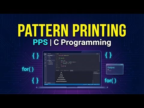 PPS (Programming for Problem Solving) | Pattern Printing in C | Star Patterns | GTU PPS