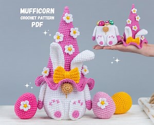 Crochet Patterns Easter Bunny and Crochet Egg Pattern, Crochet Bunny Gnome Amigurumi Pattern, Crochet Easter Decorations Pattern - Etsy