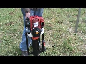Gas powered post driver $1195.00 by SKIDRIL 2-3/8" post! Gas powered T-post driver